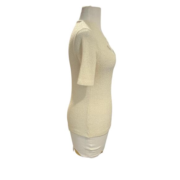 M & S Vintage St Michael cream acrylic Jumper Sweater UK Size 14 US Size Small - Picture 4 of 6